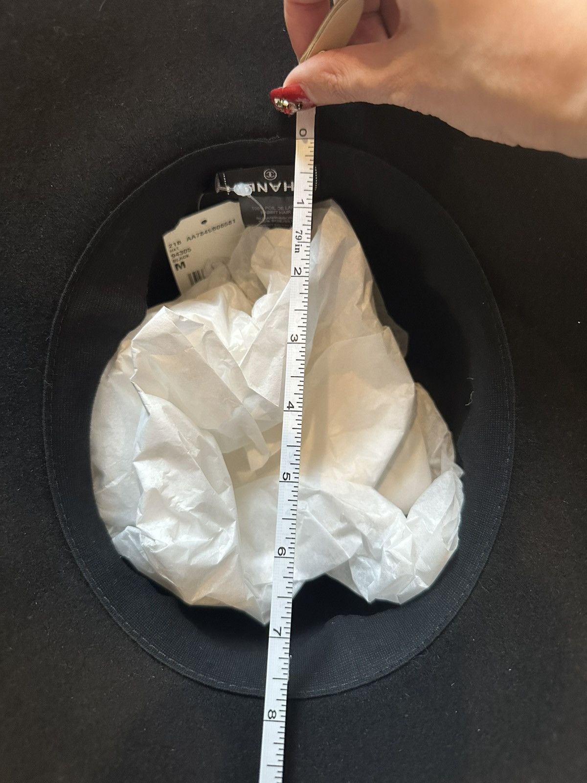 Chanel Authentic Chanel 21B Rabbit Hair Hat size M Size ONE SIZE - 14 Thumbnail