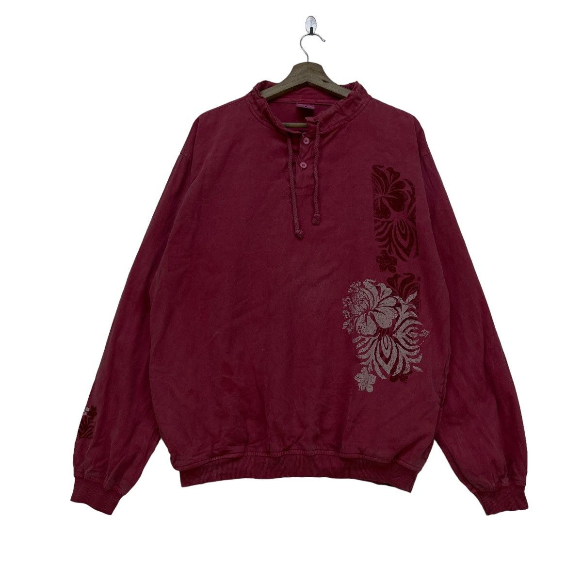 Other 💥Vintage Crazy Shirt Pullover Hibiscus Dyed Printed Size US M / EU 48-50 / 2 - 1 Thumbnail