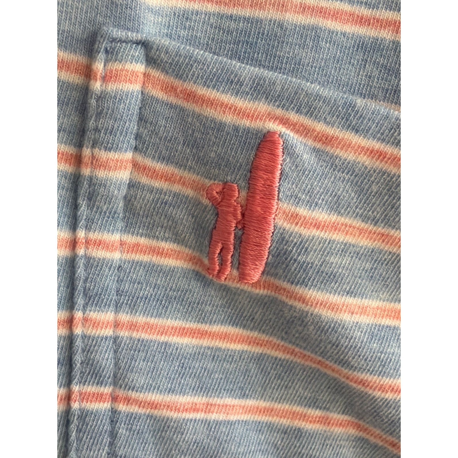 johnnie-O Johnnie-O Blue Pink Striped Polo Shirt Pink Surfer Large Size US L / EU 52-54 / 3 - 3 Thumbnail