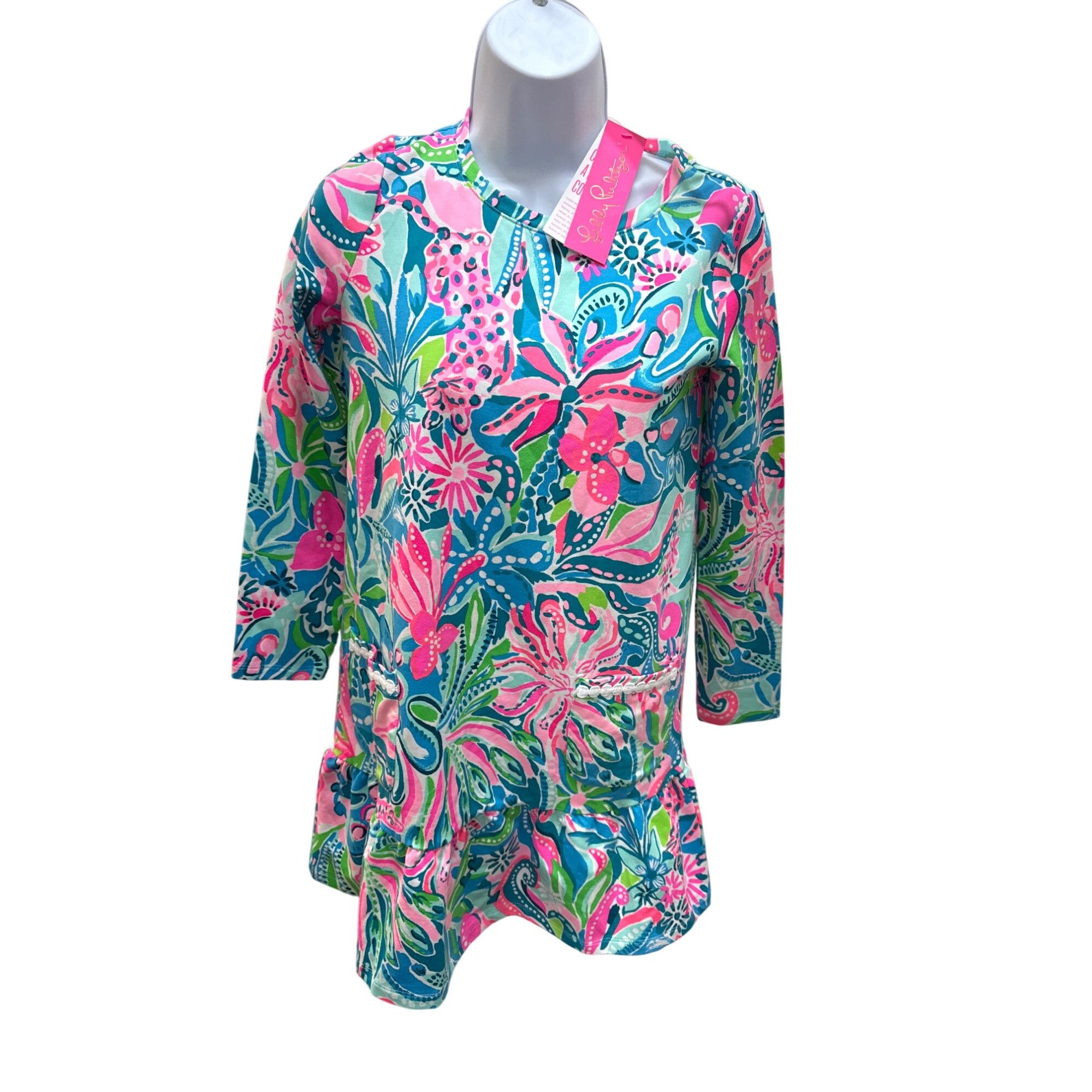 Lilly Pulitzer Lilly Pulitzer girls Vira Floral Dress Size XL - Vibrant & C Size XL / US 12-14 / IT 48-50 - 1 Thumbnail
