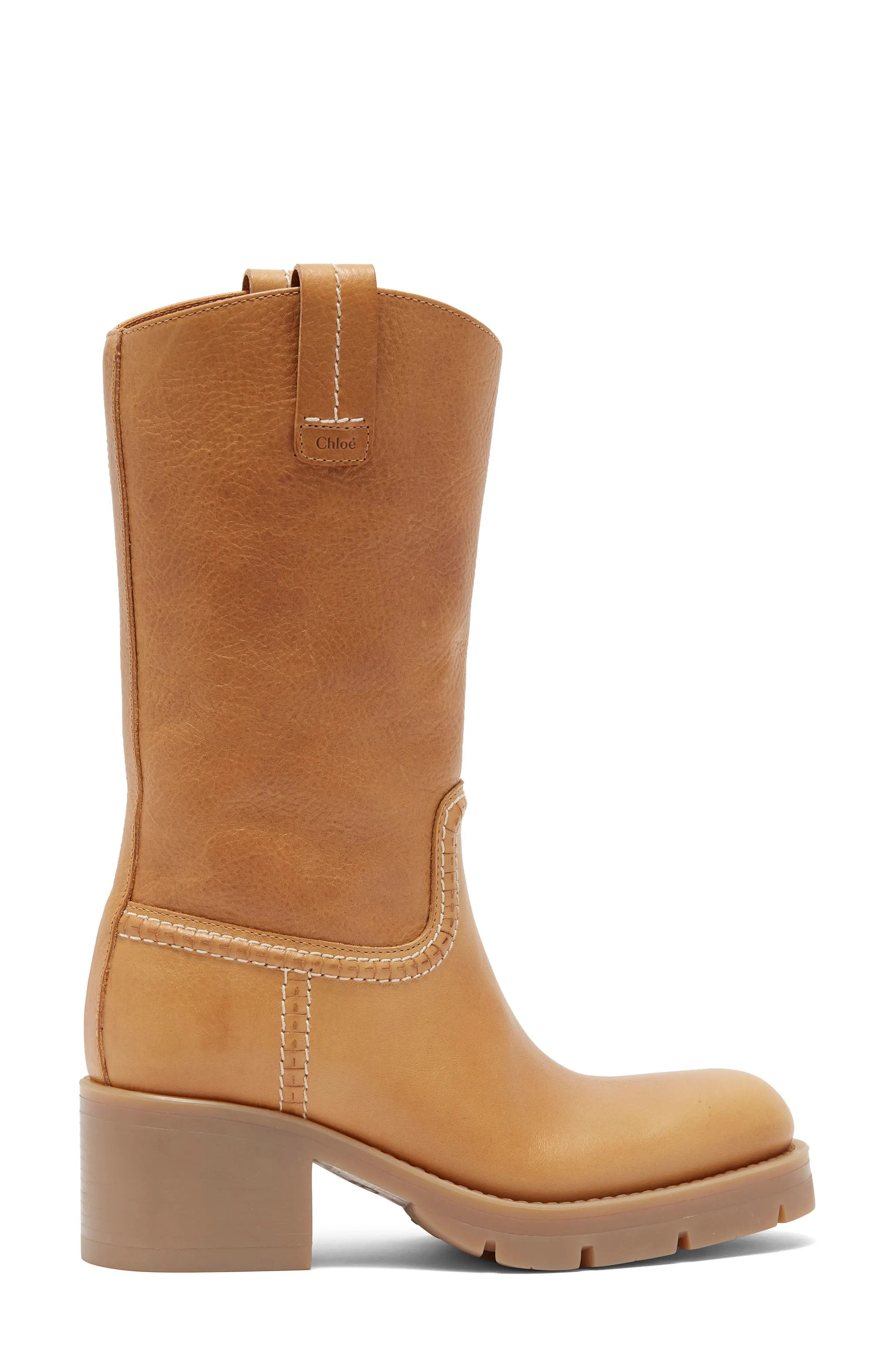 Chloe o1y0825 Leather Ankle Boots in Camel Size US 10 / IT 40 - 1 Thumbnail