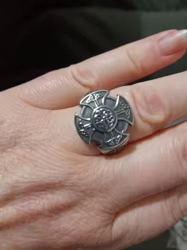 Jewelry Celtic Knot Viking Cross Ring ( Size 7-13 ) Size ONE SIZE - 7 Thumbnail