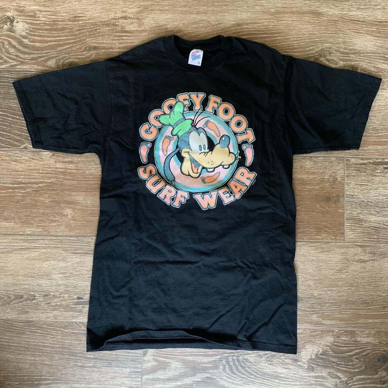 Disney Vintage 90s Goofy Disney Mens Sz L Black Made In USA Size US L / EU 52-54 / 3 - 1 Thumbnail