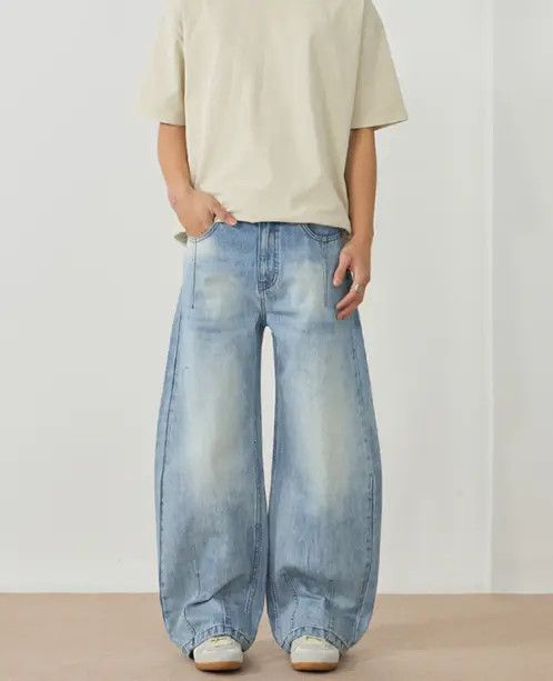 VIBE American high street straight flared baggy jeans Size US 32 / EU 48 - 7 Thumbnail