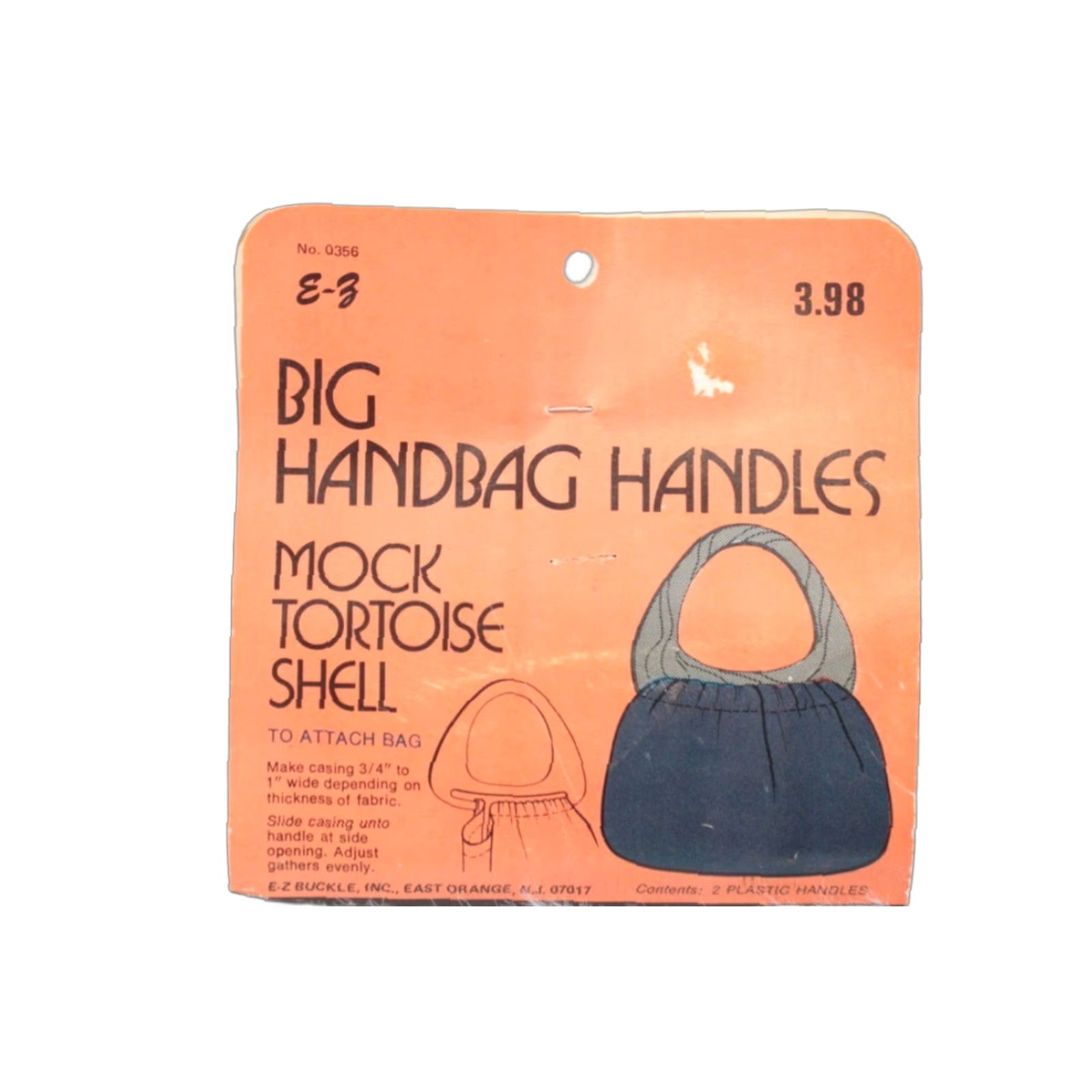Vintage VINTAGE Big Handbag Purse Handles Replacement DIY Purse Plastic Mock Tortoise Unisex Bag Strap/Handle 70s Brown Size ONE SIZE - 1 Thumbnail