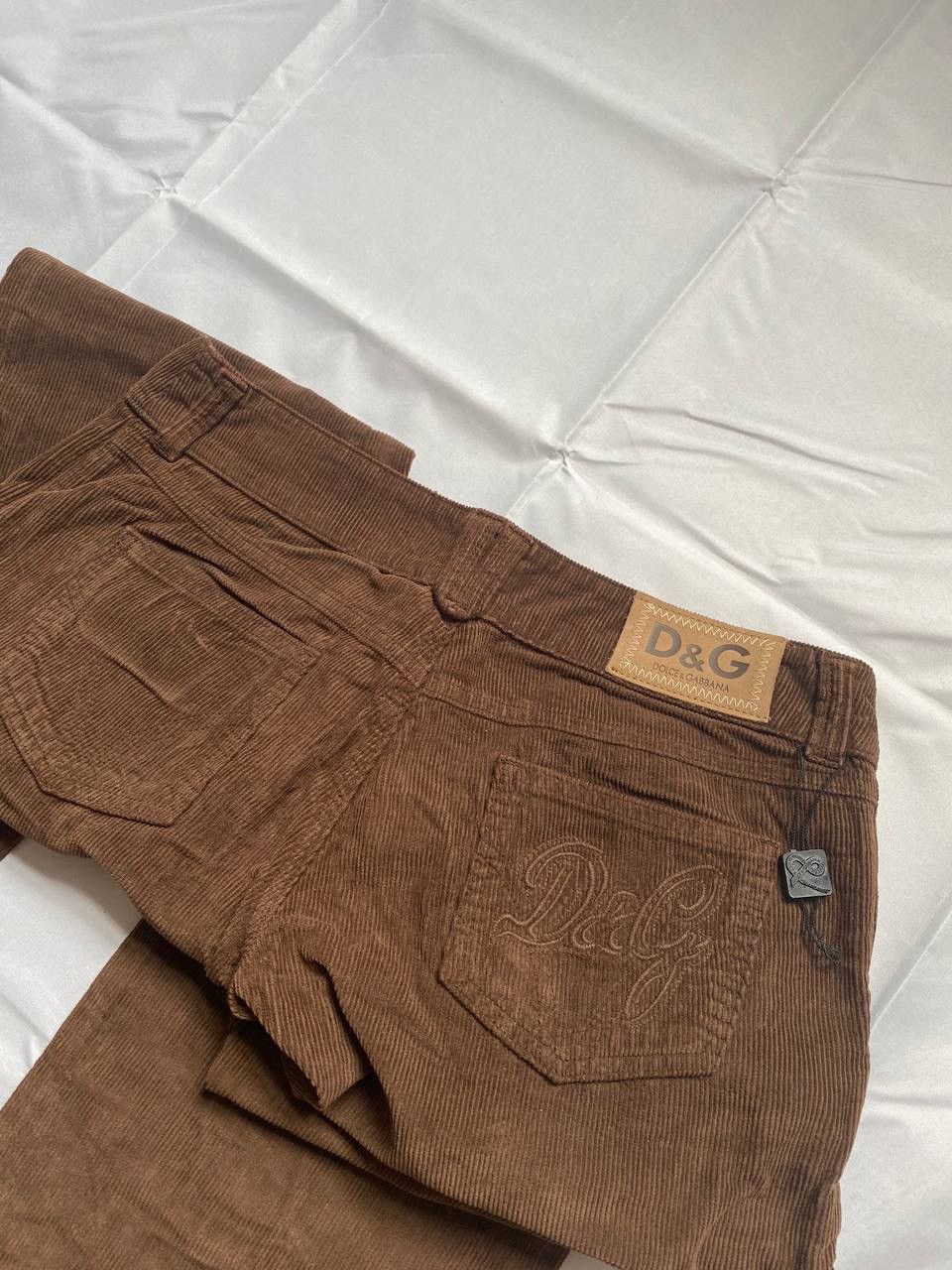 Dolce & Gabbana × Jean × Vintage Vintage Dolce & Gabbana Velvet Jeans Y2K Size 28" / US 6 / IT 42 - 4 Thumbnail