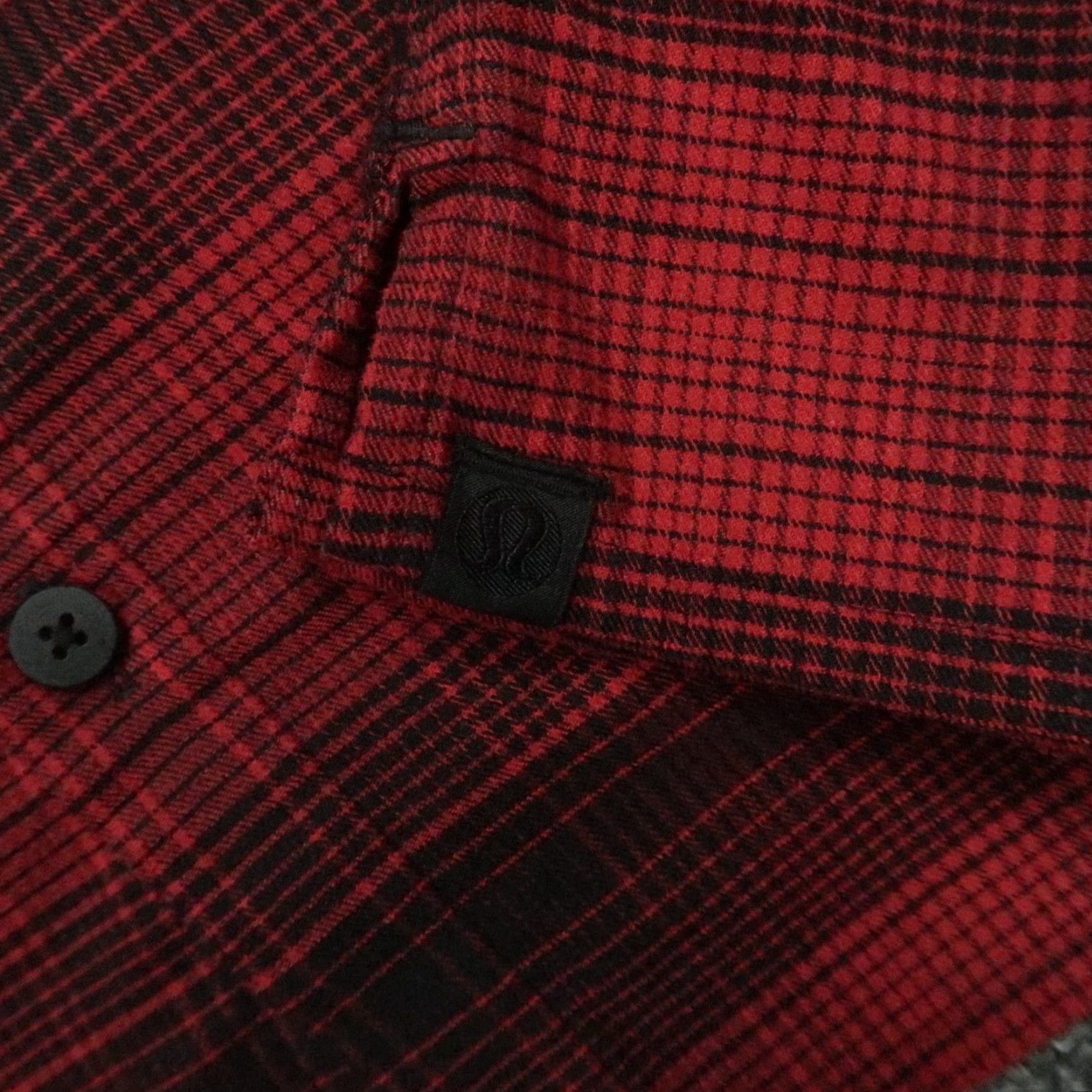 Lululemon VINTAGE Lululemon Shirt Mens M Red Plaid Button-Up Long Sleeve Masons Peak Flannel Knit Breathable Lightweight Stretch Shirt Size US M / EU 48-50 / 2 - 4 Thumbnail