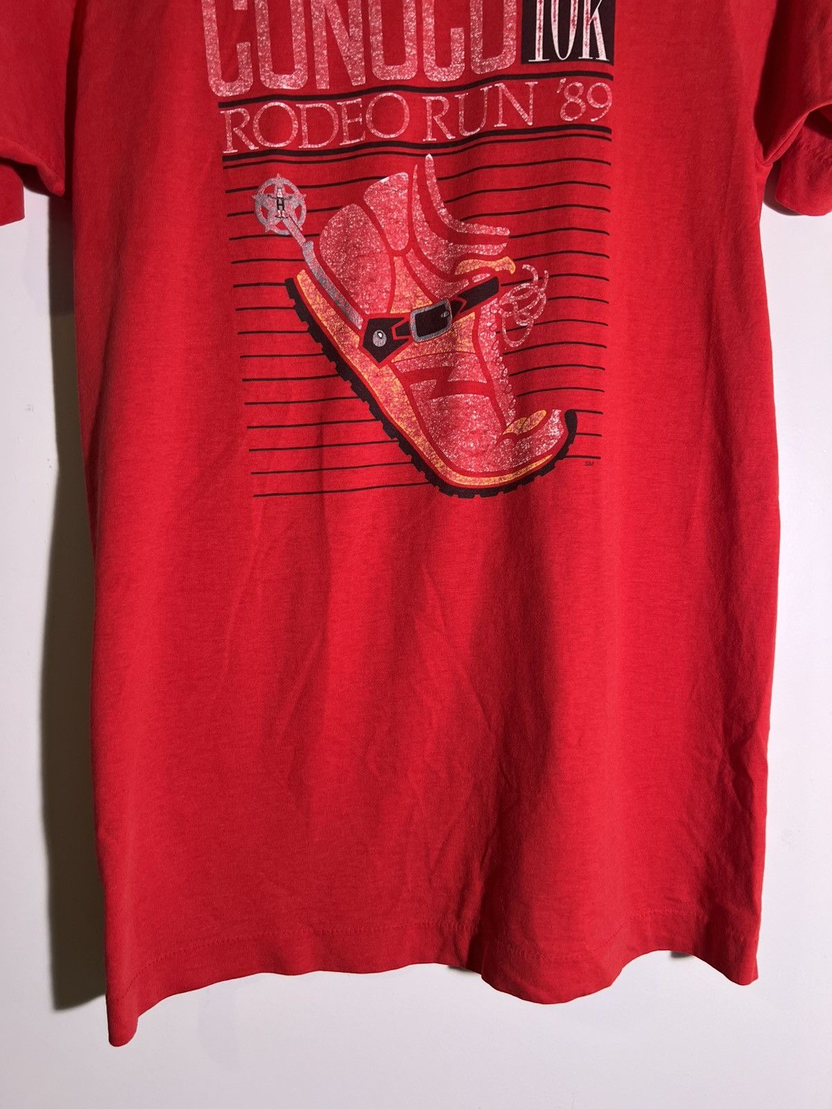 Vintage 80’s 90’s VTG Vintage Conoco Rodeo Run Texas Retro T Shirt Size US M / EU 48-50 / 2 - 4 Thumbnail