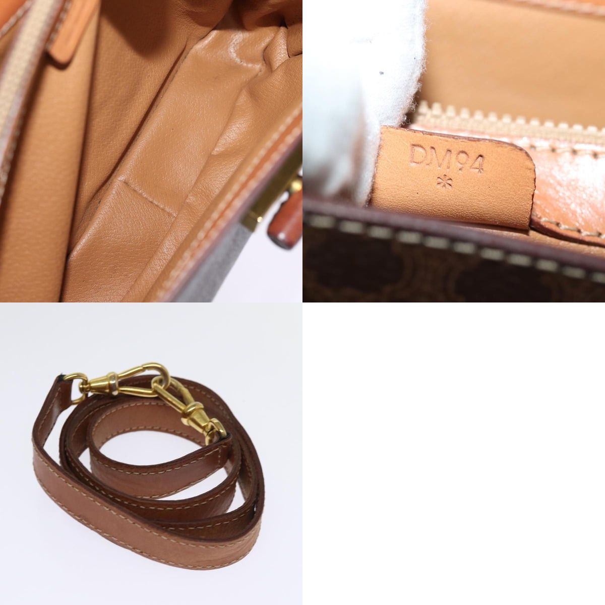 Celine CELINE Macadam Canvas Hand Bag Pvc Brown Size ONE SIZE - 13 Thumbnail