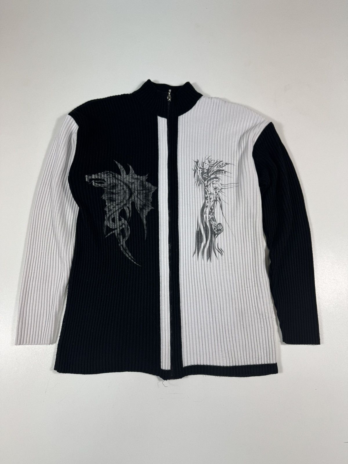 Designer × Vintage vintage sweater japanese brand print dragons Size US XL / EU 56 / 4 - 1 Thumbnail