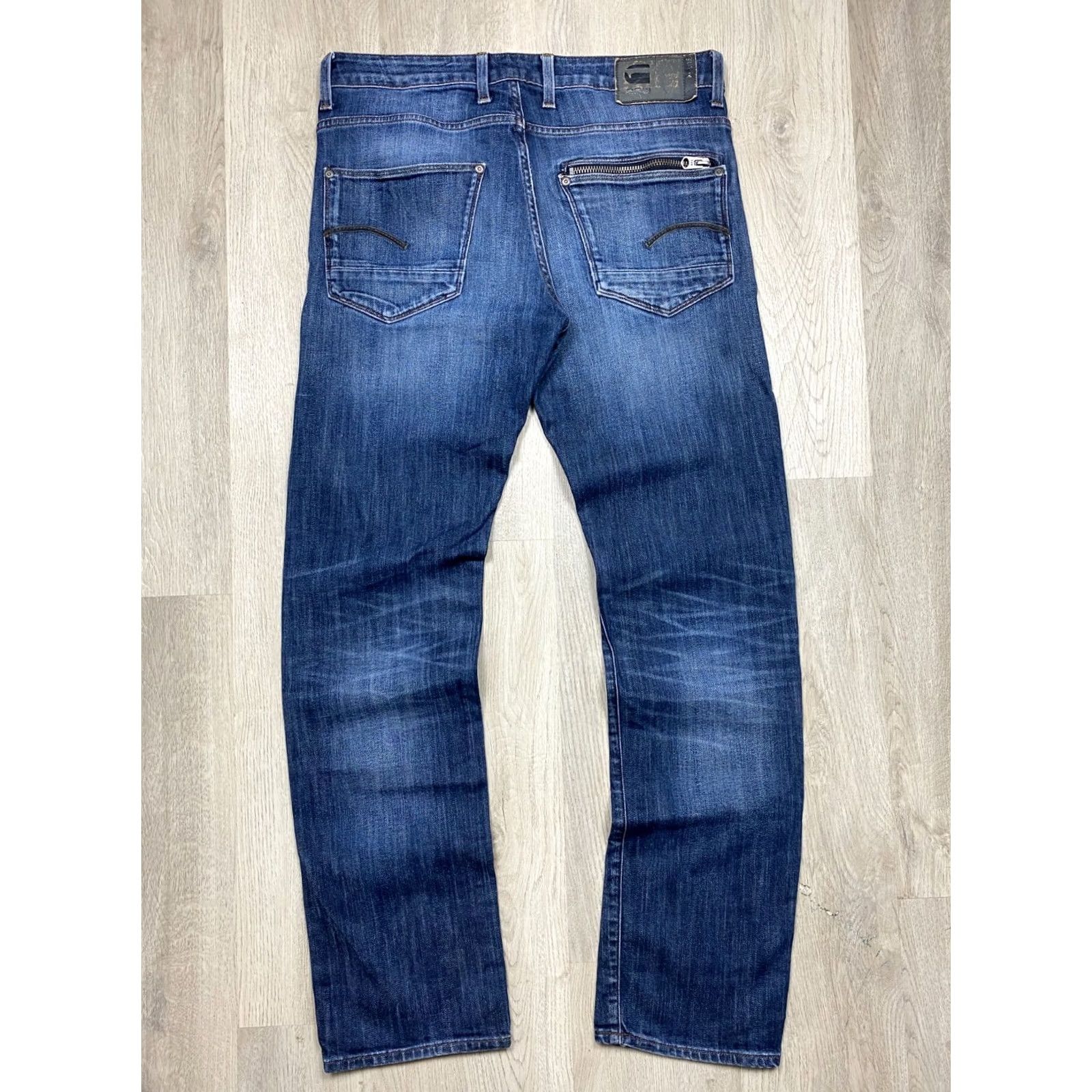 G-Star G Star Raw Jeans Denim Pants Attacc Straight Mens Size 34 Blue Regular Fit Vintage No N/A Size US 34 / EU 50 - 5 Thumbnail
