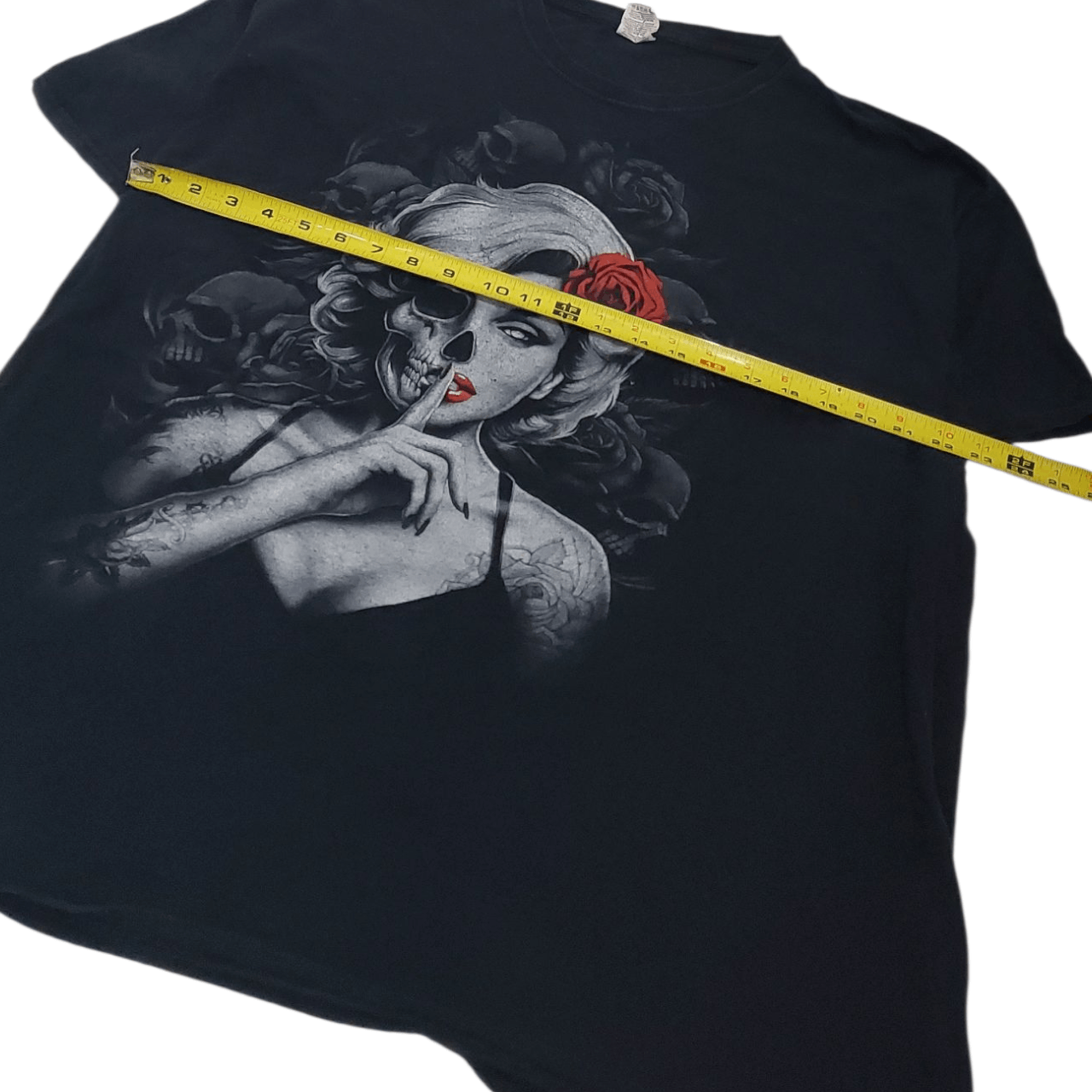 Vintage 2010s Monroe Sugar Skull T-Shirt Size US XL / EU 56 / 4 - 5 Thumbnail