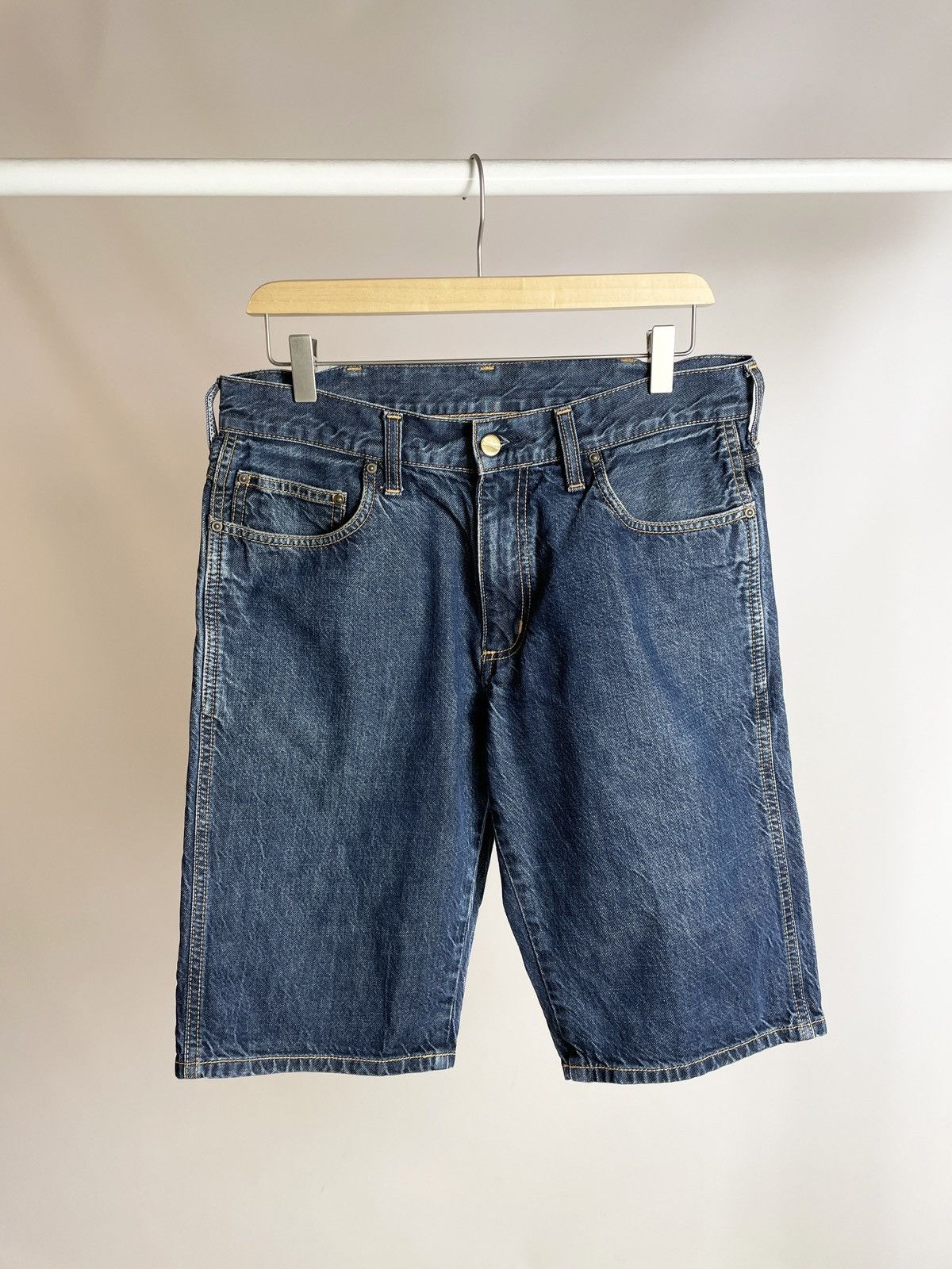 Other 🍫VINTAGE🍫 Carhartt Western Bermuda Jeans Shorts jorts Size US 30 / EU 46 - 4 Thumbnail