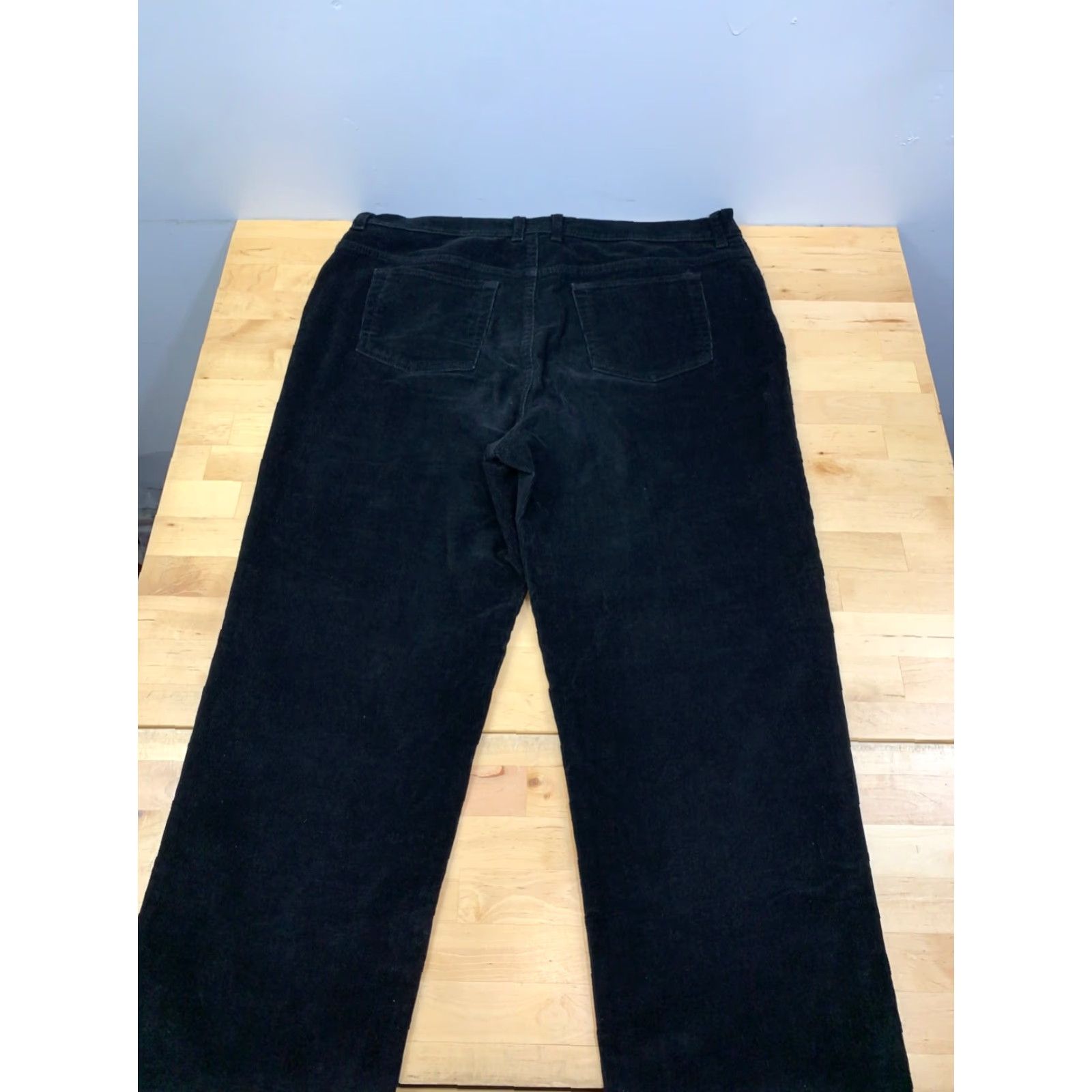 Gloria Vanderbilt Gloria Vanderbilt Pants Womens 14 Black Corduroy Chino Straight 10441 Casual Size 36" / US 14 / IT 50 - 7 Thumbnail