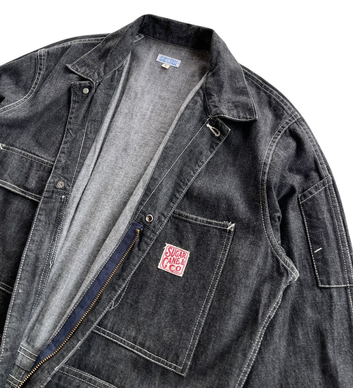 Sugar Cane RARE!!! 70s Sugar Cane Toyo Enterprices Denim Coverall Size US 40 / EU 56 - 11 Thumbnail