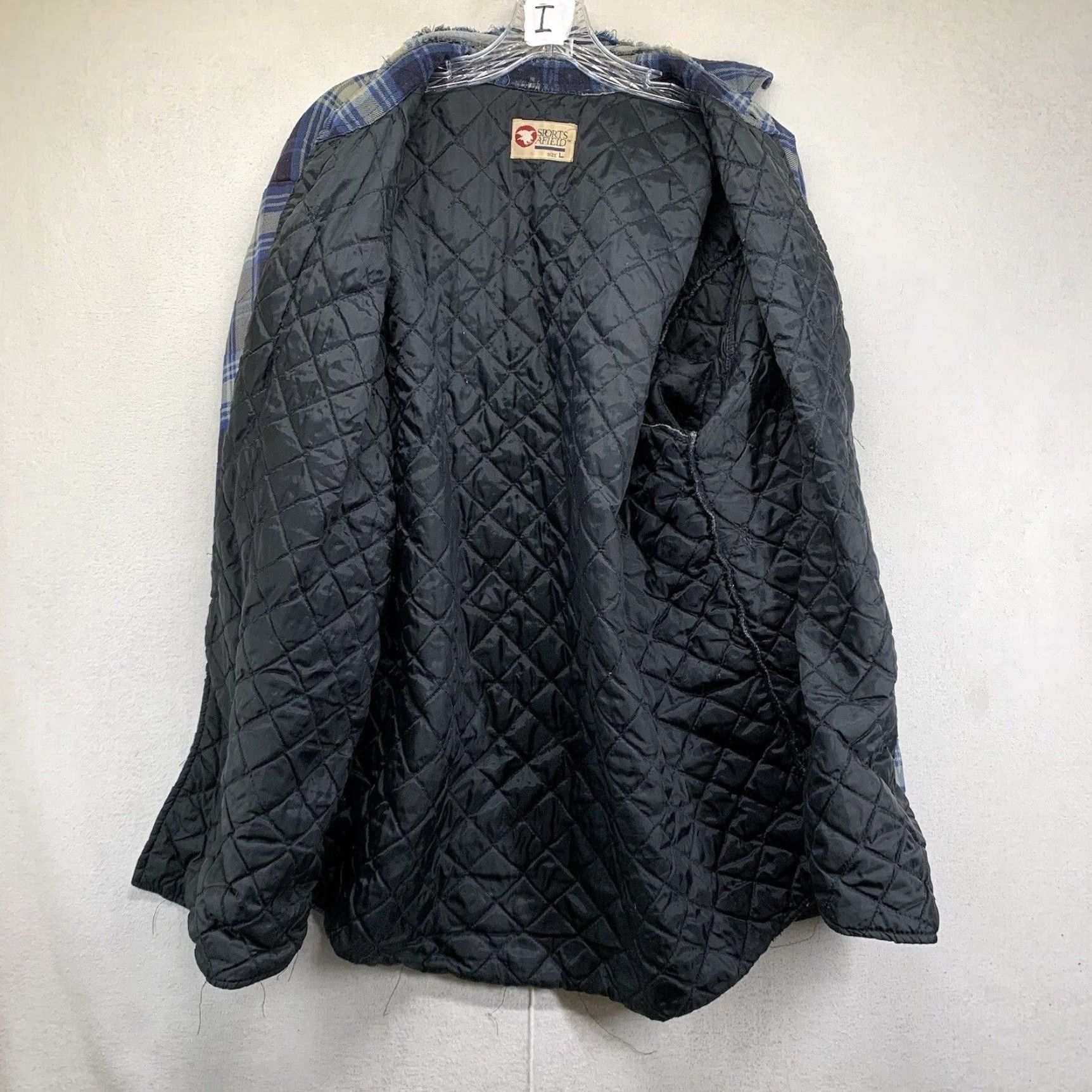 Vintage VINTAGE Sports Afield Quilted Plaid Jacket Large Blue Flannel Grunge Mens Size US L / EU 52-54 / 3 - 2 Thumbnail