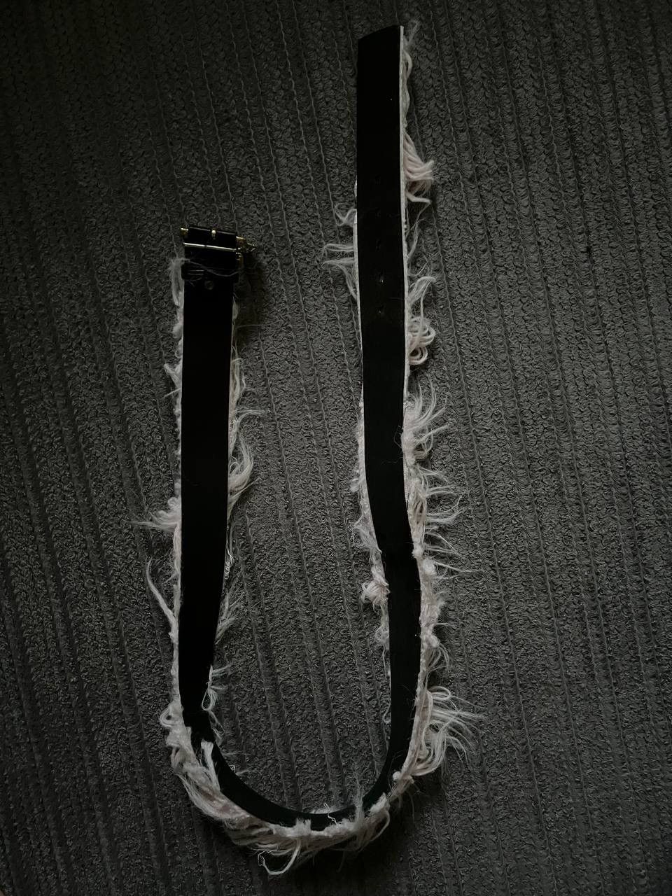 If Six Was Nine × Vintage Vintage Y2K Fuzzy Fur Leather Metal Opium Carti Style Belts Size ONE SIZE - 5 Thumbnail