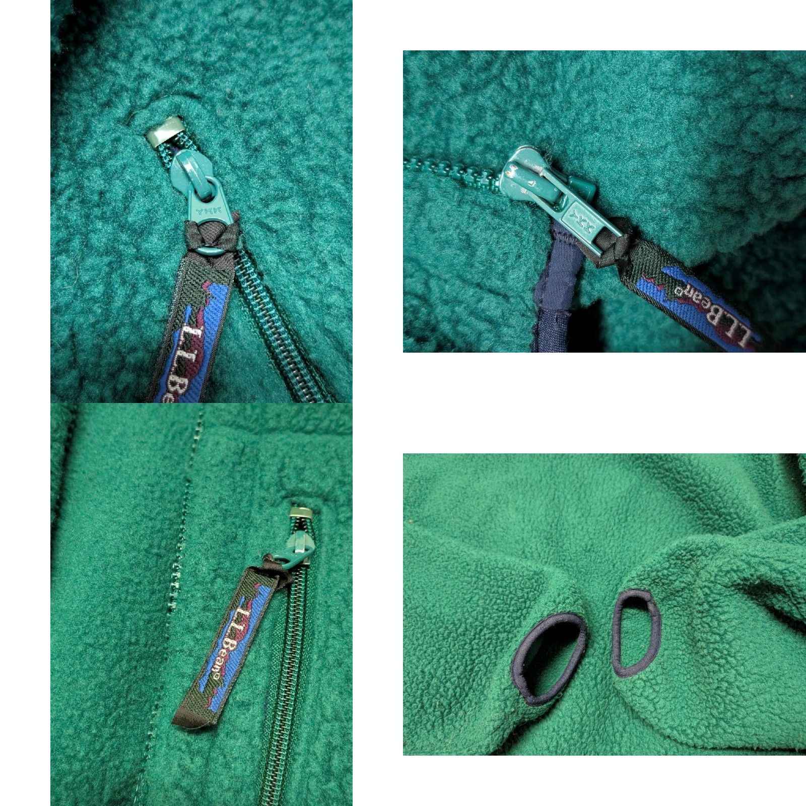 Vintage VINTAGE L.L. Bean Jacket Men 2XL TALL Fleece Green Deep Pile 1990s USA Made Zip Size US M / EU 48-50 / 2 - 8 Thumbnail