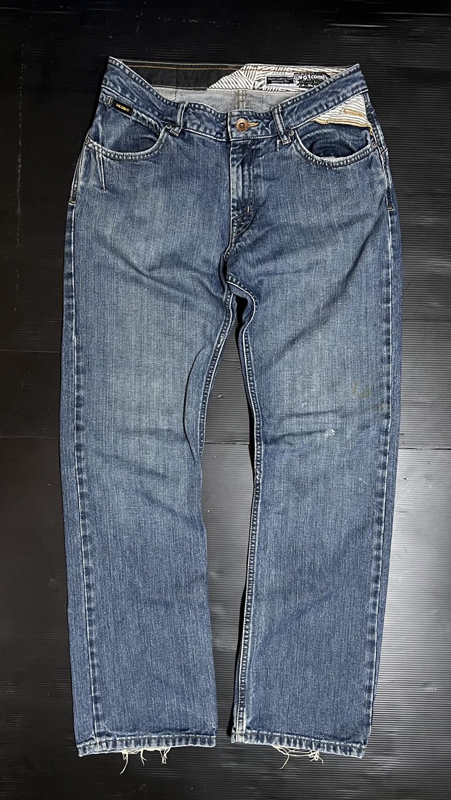 Volcom 🔥HOT DROPS🔥 Vintage 90s Thrashed Volcom Skate Jeans Size US 32 / EU 48 - 1 Thumbnail