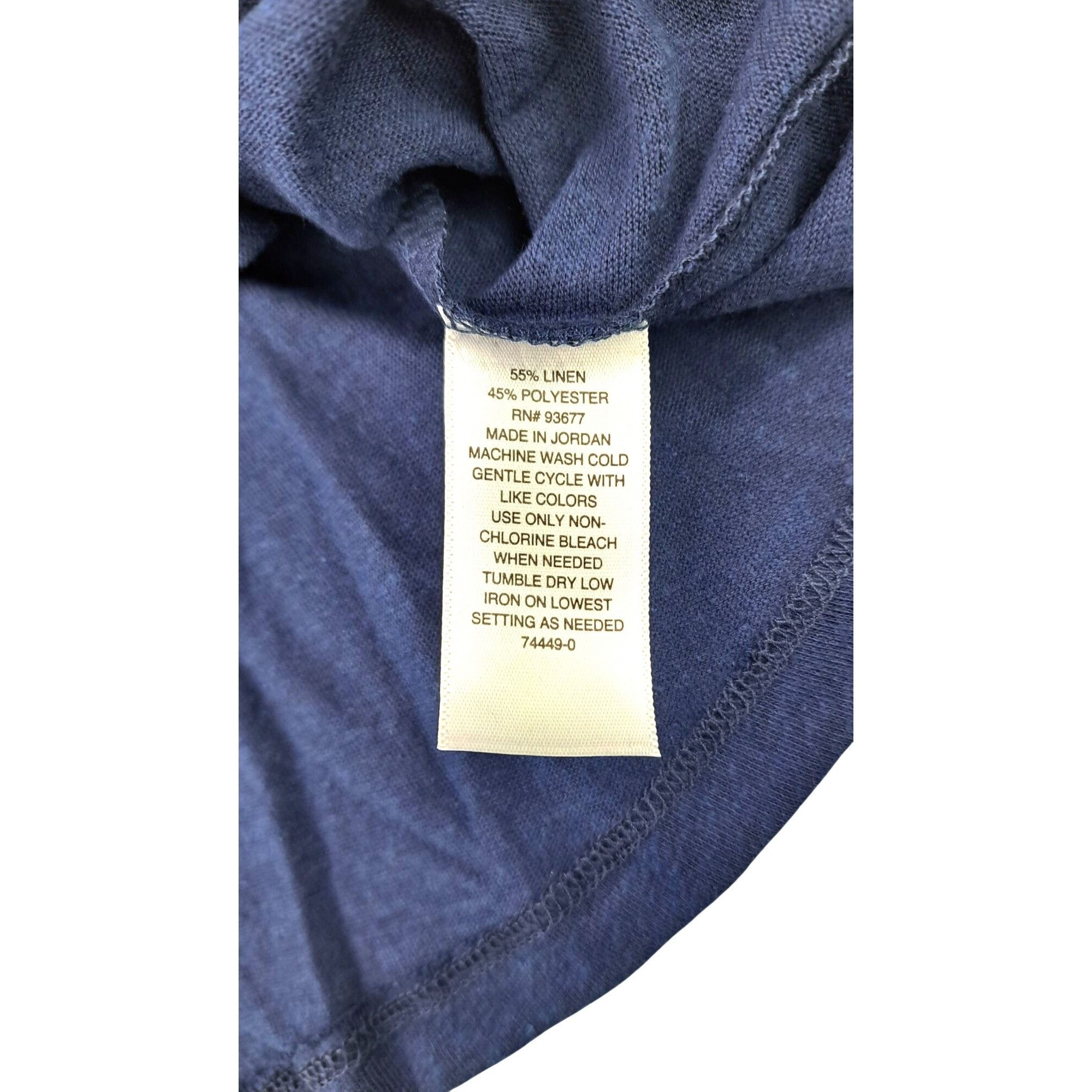 Other A.N.A Tank Top Blue Sleeveless Scoop Neck Women Medium Linen Size M / US 6-8 / IT 42-44 - 4 Thumbnail
