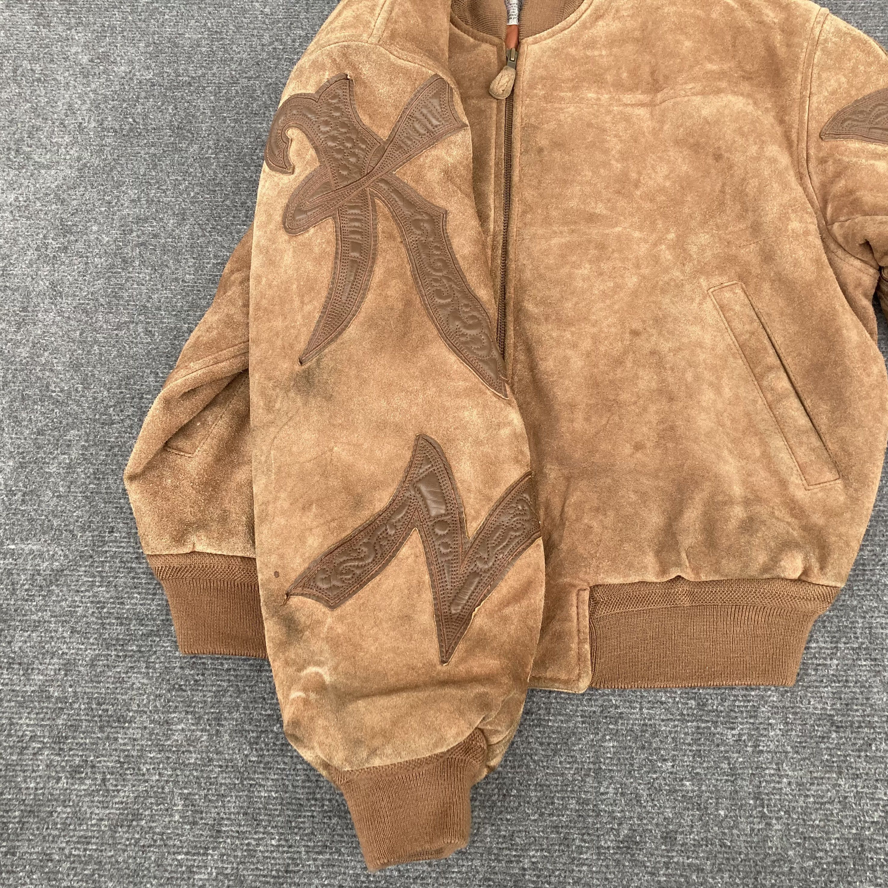 Designer × Kansai Yamamoto Kansai MAN Yutaka Nishimura Suede Leather Bomber Jacket Size US M / EU 48-50 / 2 - 12 Thumbnail