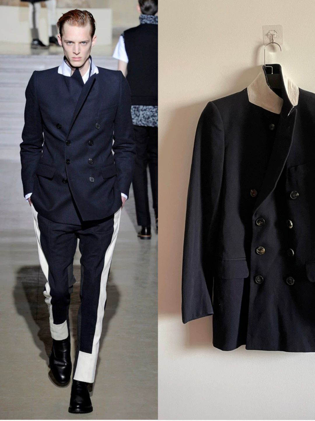 Dries Van Noten drapes van noten double-breasted wool blazer Size US L / EU 52-54 / 3 - 1 Thumbnail