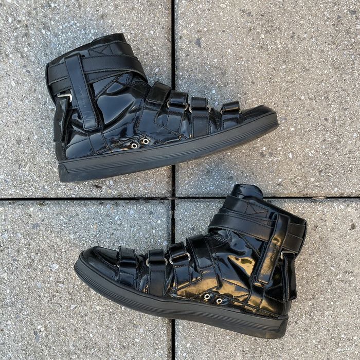 Dior Dior AW08 Lumiere Du Nord High Top Velcro Strap Sneakers | Grailed