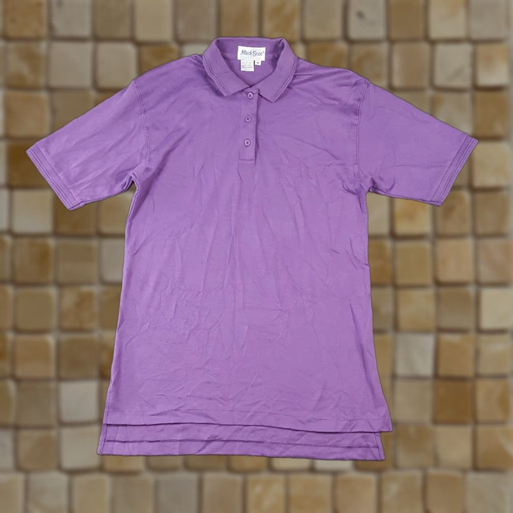 Vintage Purple Preppy Athletic Women's Size M Button Collar Golf Polo Pullover Shirt Size M / US 6-8 / IT 42-44 - 1 Thumbnail
