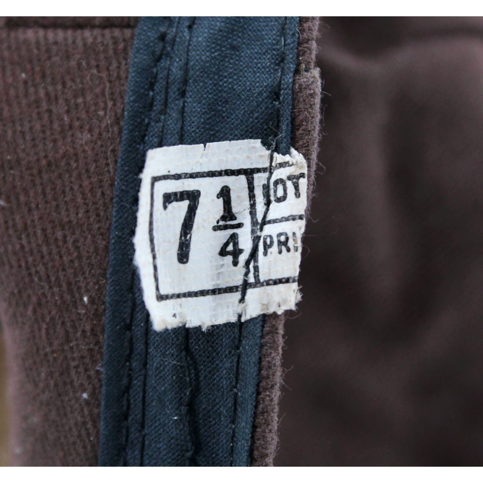 Vintage VINTAGE Men's Cap 1930s Brown Cotton Tweed Hunting Outdoor Hat Sz 7 1/4 30s Mens Size ONE SIZE - 6 Thumbnail