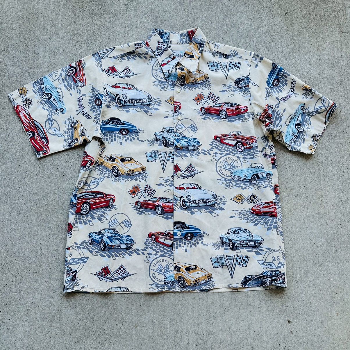 Reyn Spooner Vintage Reyn Spooner Hawaiian Shirt Classic Cars Corvette Size US M / EU 48-50 / 2 - 1 Thumbnail