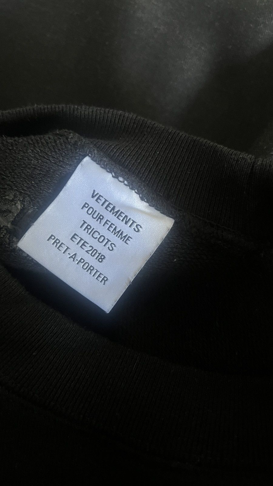 Vetements Vetements Custom Cropped Label Sweater Size M / US 6-8 / IT 42-44 - 6 Thumbnail