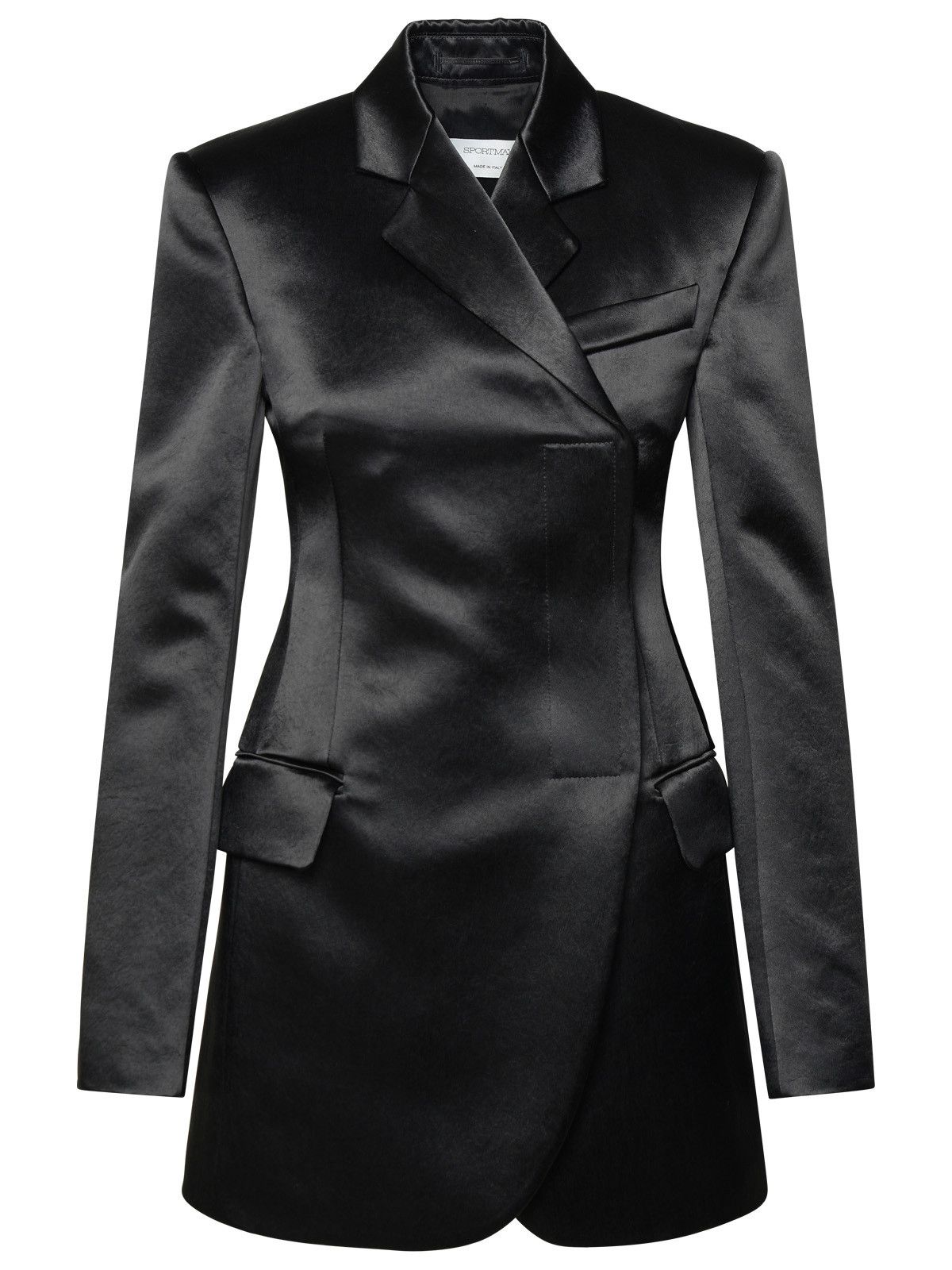 image of Sportmax 'globale' Acetate Blazer in Black, Women's (Size XS)
