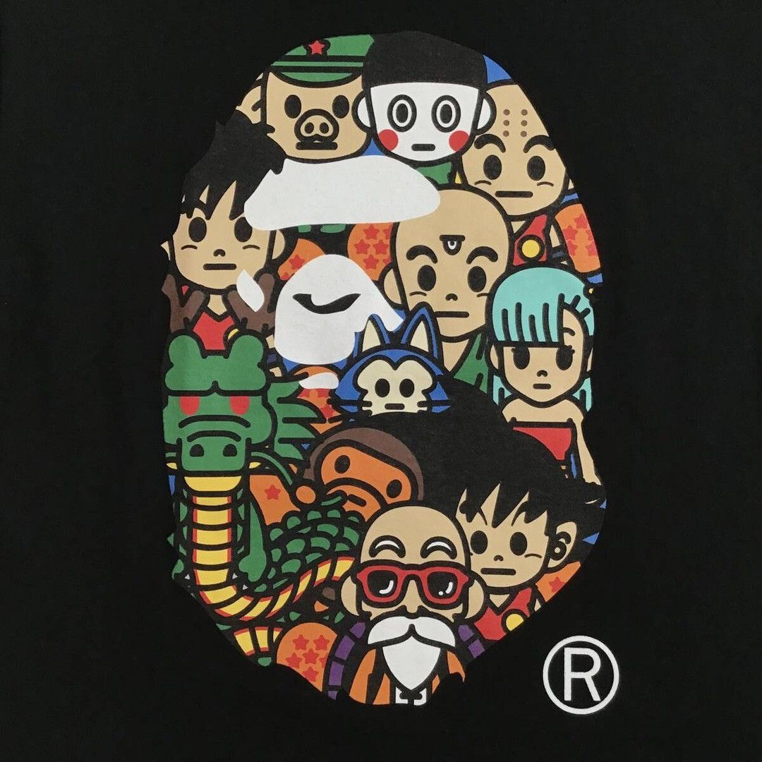 Bape BAPE × Dragon Ball Big Head MILO T-shirt a bathing ape Size US M / EU 48-50 / 2 - 2 Thumbnail