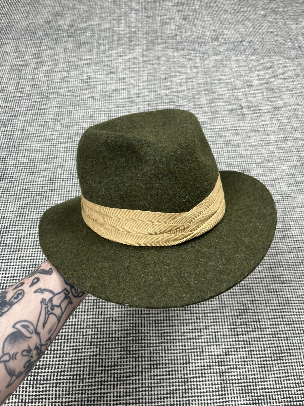 Lock & Co hatters haydock fedora felt hat 7us 56cm uk