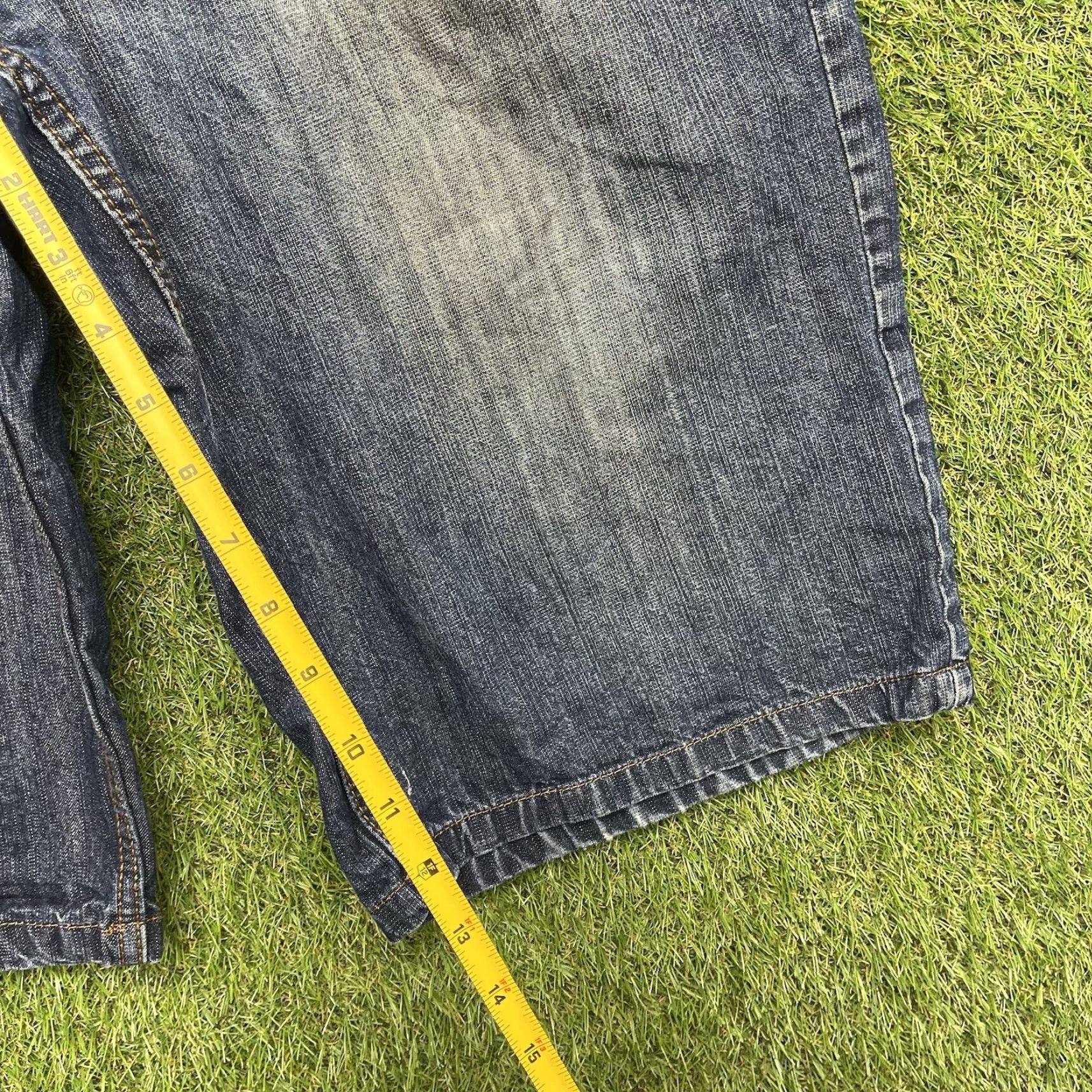 Southpole VINTAGE Rocawear Mens 36 Denim Shorts Baggy 90s Grunge Skater Y2K JNCO Style Baggy Southpole Black 80s 90s Iconic Casual shorts Mens Size US 36 / EU 52 - 6 Thumbnail