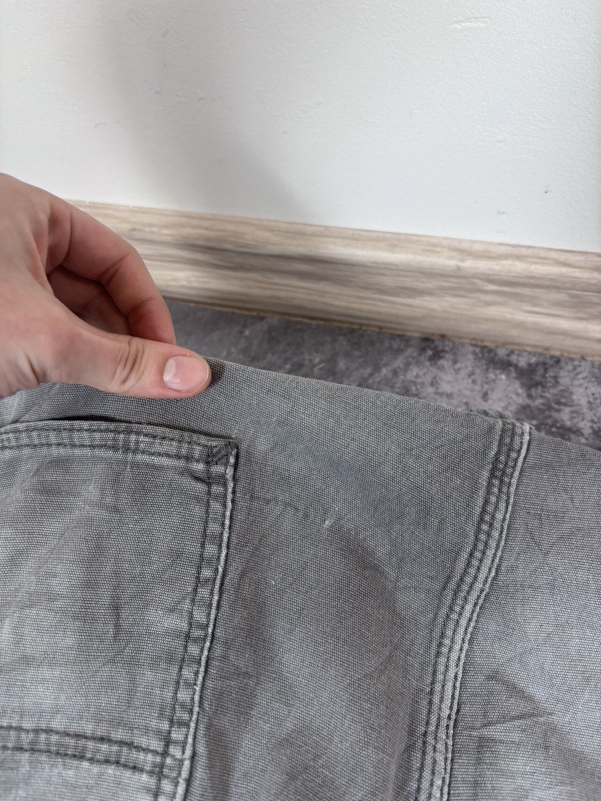 Carhartt Carhartt Men’s Grey Pants Jeans Relaxed Fit USA Workwear Size US 40 / EU 56 - 8 Thumbnail