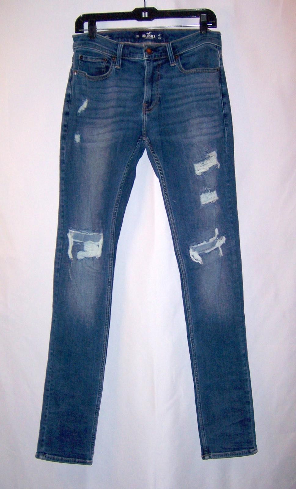 Hollister Hollister Men's Stacked Skinny Jeans W31 x L32 - Distressed Size US 31 - 1 Thumbnail