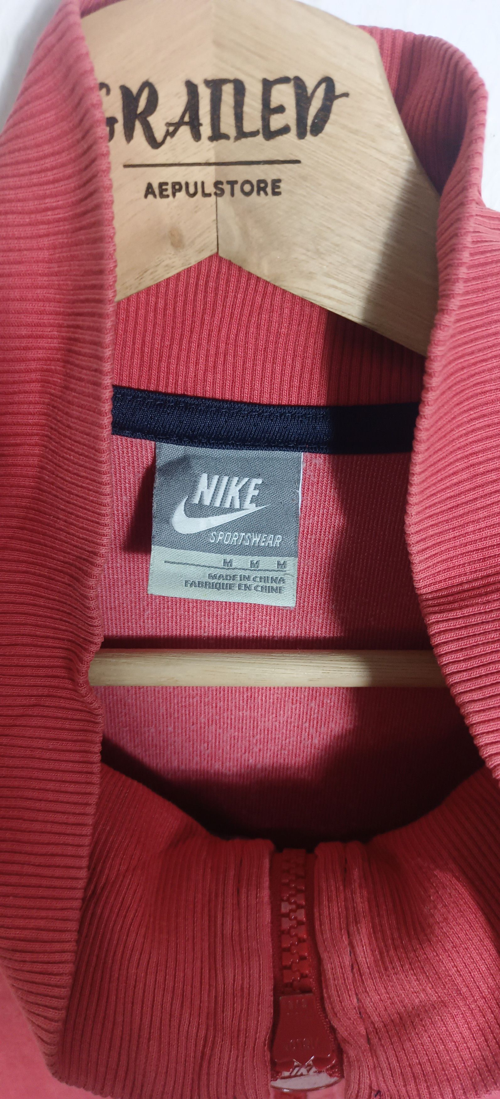 Nike 00's NIKE velour track jacket M with embroidered logo Size US M / EU 48-50 / 2 - 9 Thumbnail