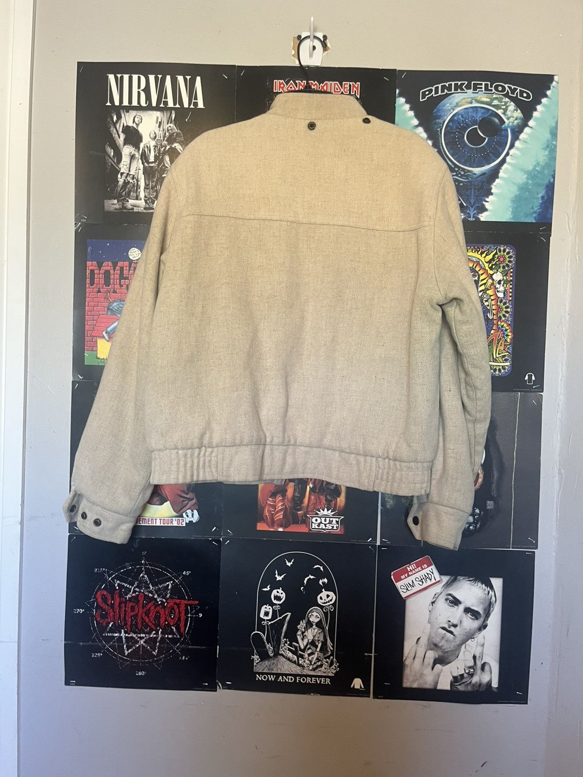 Other Vintage Y2K 2000’s Heavy Thick Cropped Wool Blend Jacket Size US L / EU 52-54 / 3 - 8 Thumbnail
