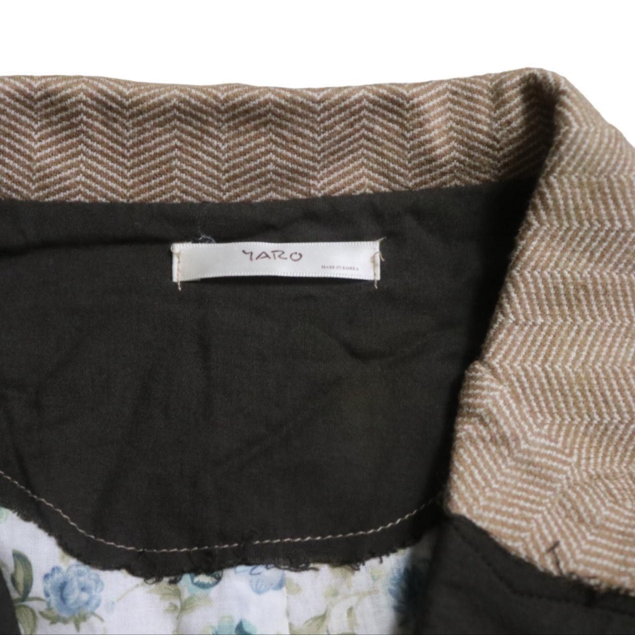 Comme des Garcons × Japanese Brand 00s Patchwork herringbone jacket Size S / US 4 / IT 40 - 6 Thumbnail