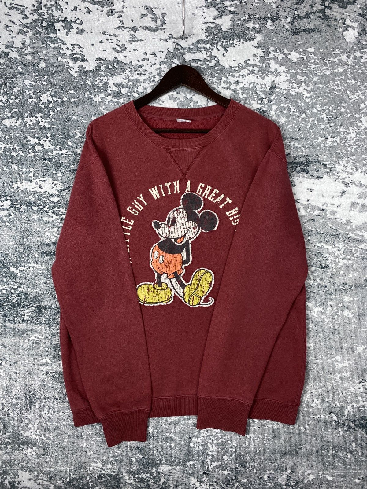 Disney Vintage Disney x Mickey Mouse Big Logo Sweatshirts Size US L / EU 52-54 / 3 - 6 Thumbnail