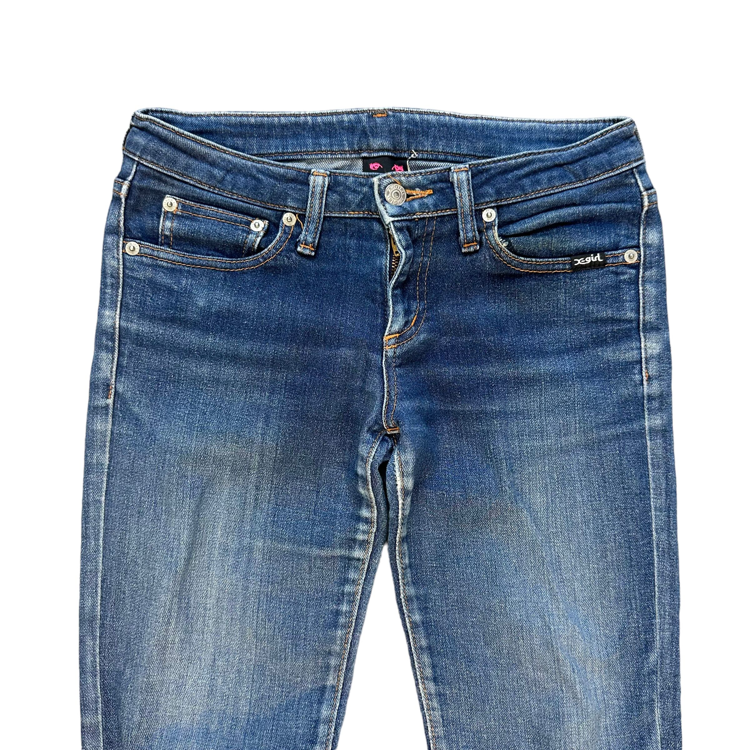 Japanese Brand TRASHED🔥 X-GIRL X-GIRL MADE IN JAPAN JEANS #7458-147 Size 27" / US 4 / IT 40 - 2 Thumbnail
