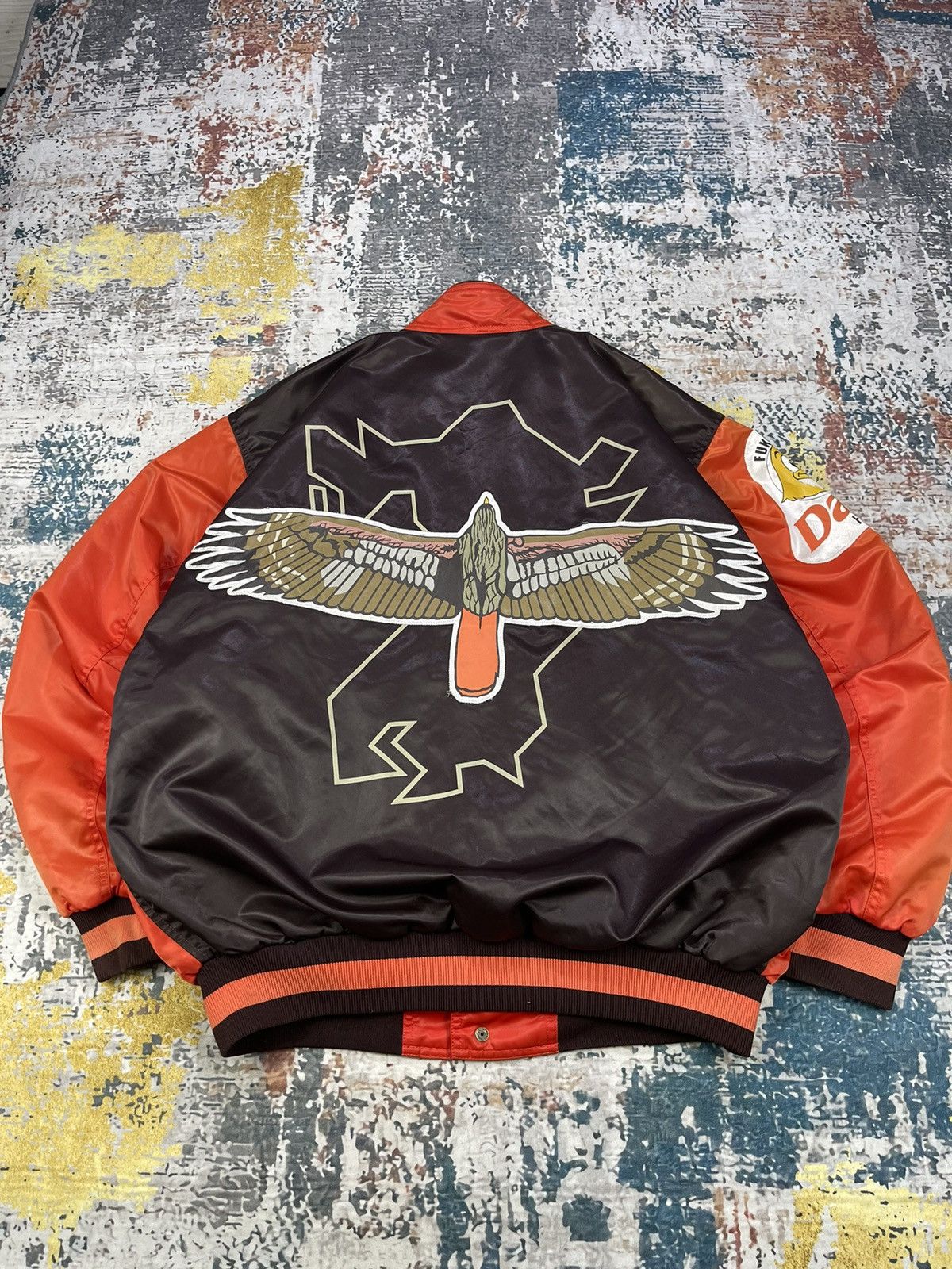 Asics Vintage 90s Asics Back Big Icon Stadium Jacket Size US L / EU 52-54 / 3 - 2 Thumbnail