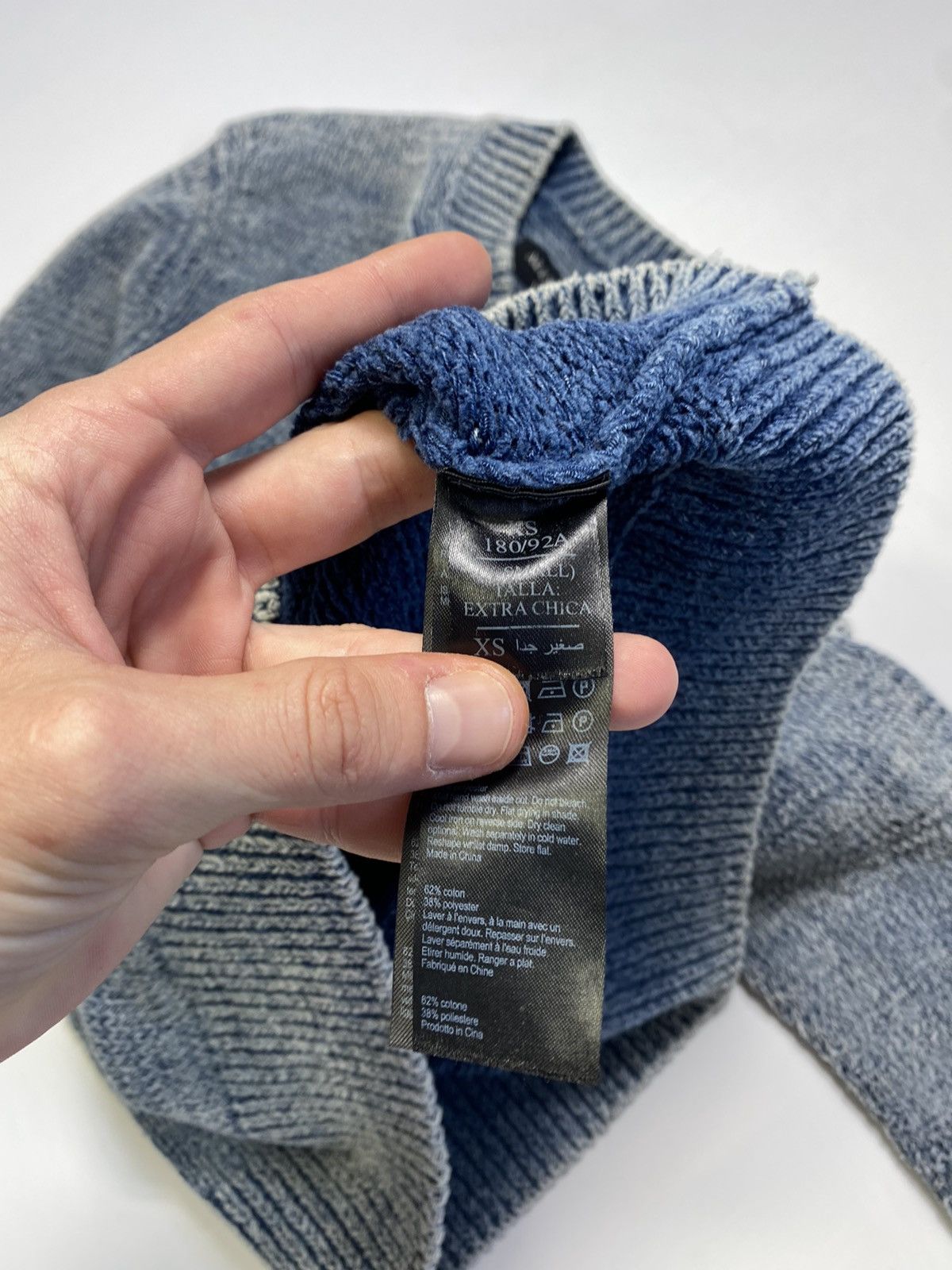 Allsaints Allsaints isumi crew blue garment knit sweater jumper Size US S / EU 44-46 / 1 - 9 Thumbnail