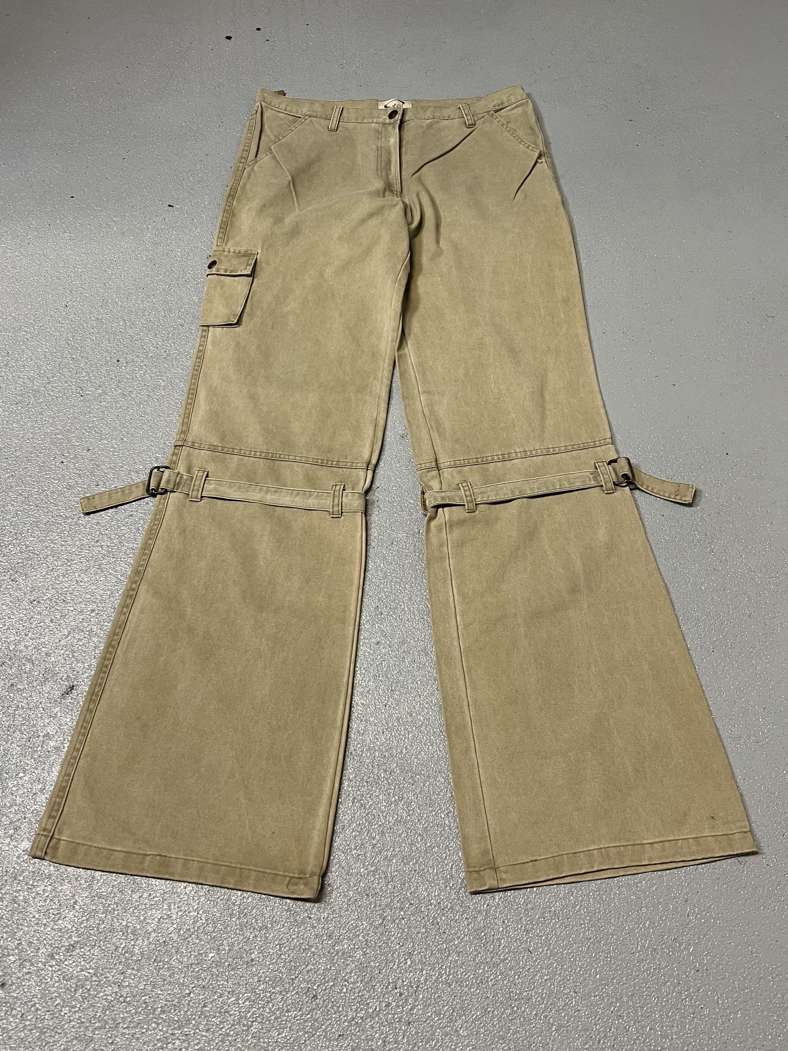 Japanese Brand Japanese wide-leg flare bondage cargo pants Size US 32 / EU 48 - 4 Thumbnail