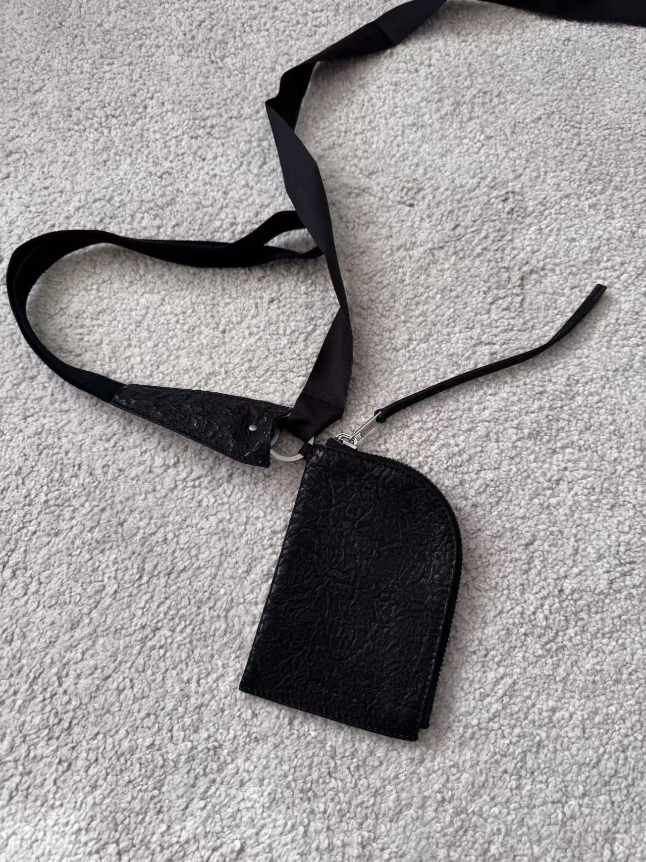 Rick Owens Rick Owens Leather Zip Cardholder Size ONE SIZE - 2 Thumbnail