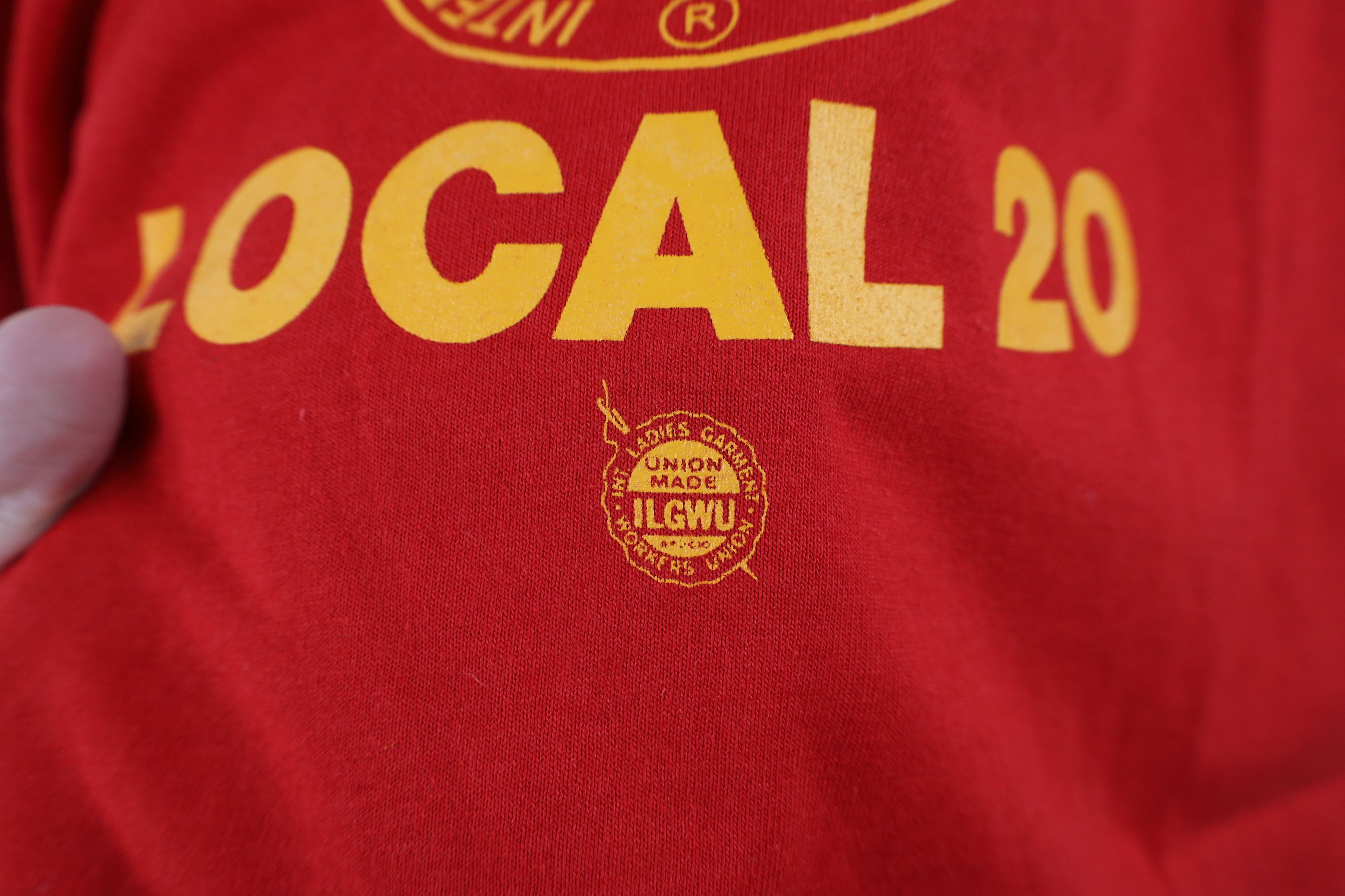 Vintage Deadstock Vintage 90s 20 Teamsters Union T-Shirt Red USA Size US XXL / EU 58 / 5 - 5 Thumbnail