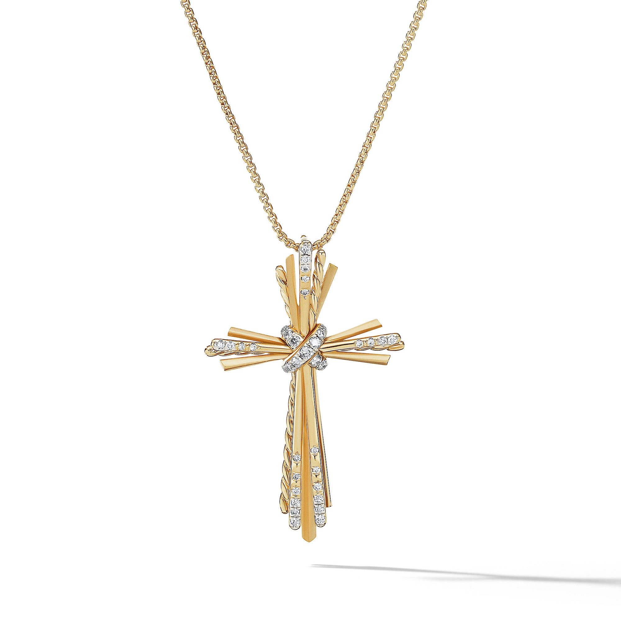 David Yurman o1w1db10325 Necklace in 18K Yellow Gold with Diamonds & 34mm Size ONE SIZE - 1 Thumbnail