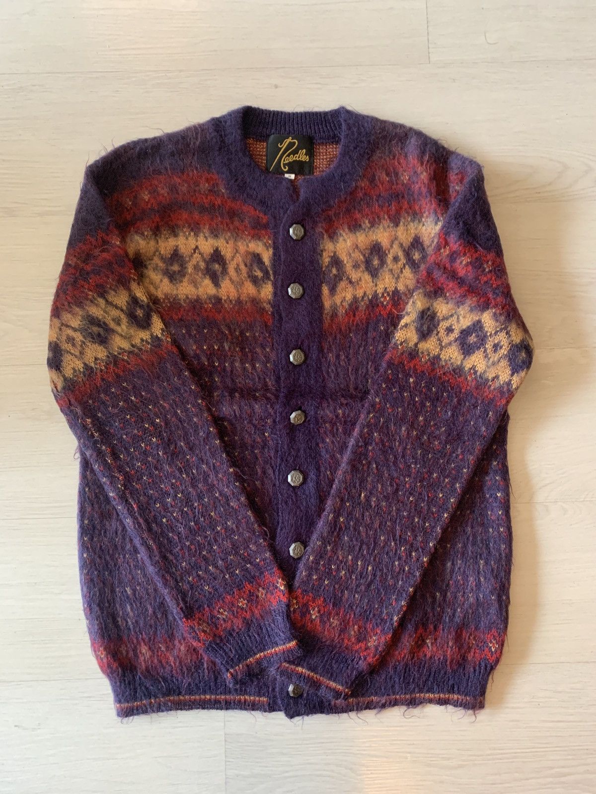 Needles Needles Mohair Cardigan Sweater Size US S / EU 44-46 / 1 - 1 Thumbnail