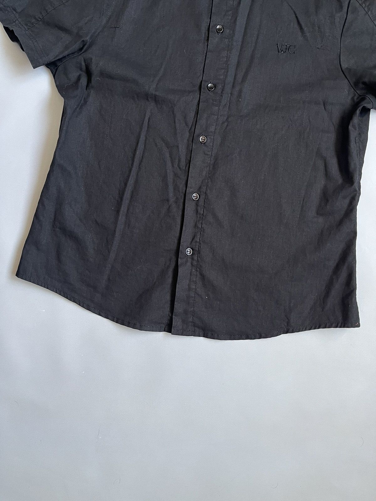 Versace Jeans Couture Versace Jeans Couture Women Black Linen Button Up Shirt Size L / US 10 / IT 46 - 11 Thumbnail